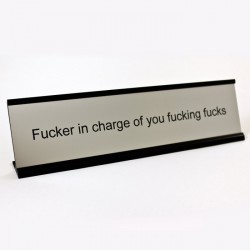 Funny Desk Plate for Boss